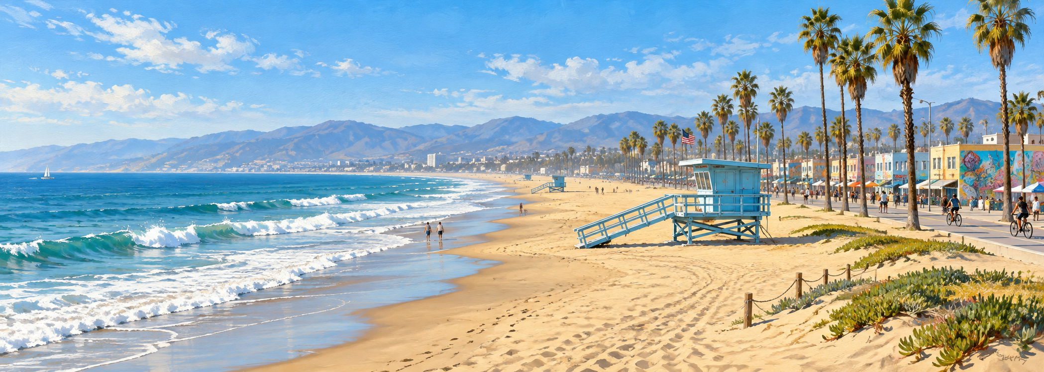 Watch Venice Beach Live: Waves, Weather and Beach Activity